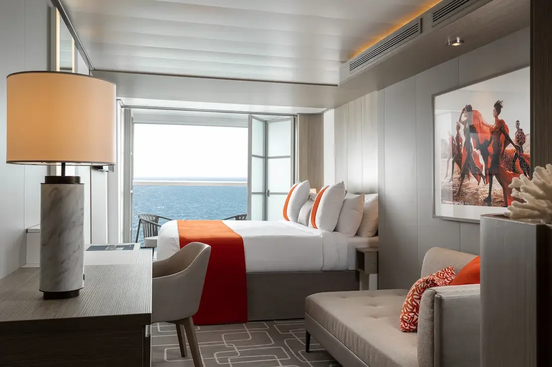 Edge Balcony Stateroom on Celebrity Beyond with sea view