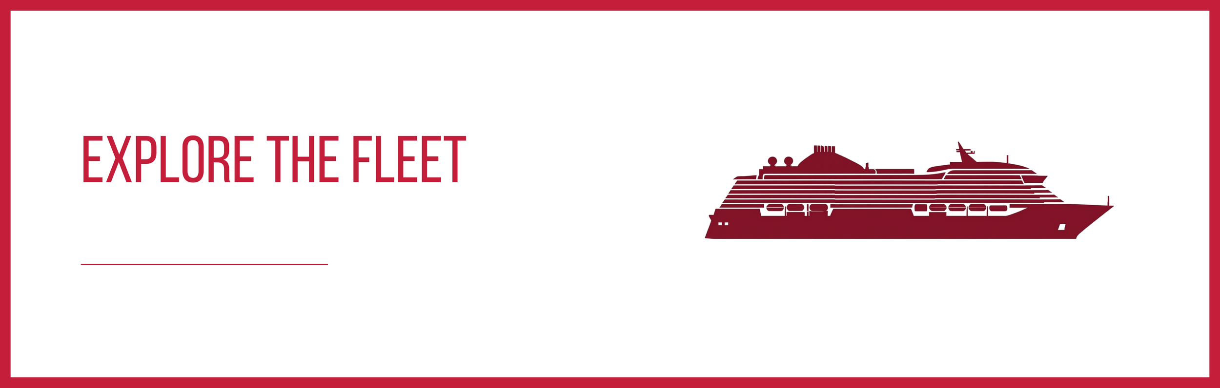 Cruise Lowdown Banner for fleet section of Virgin Voyages Web page.