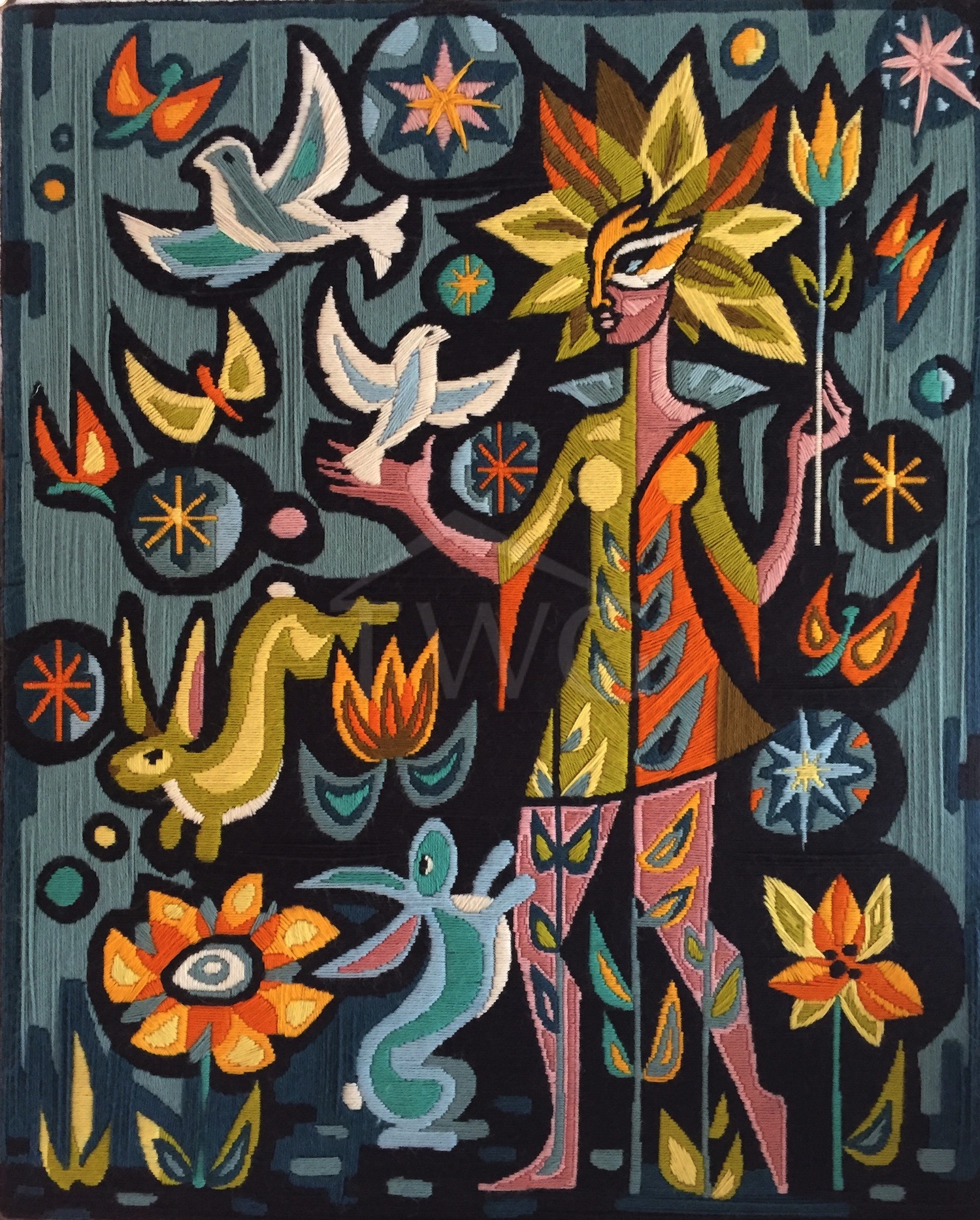 Sprite Embroidery, c. 1965