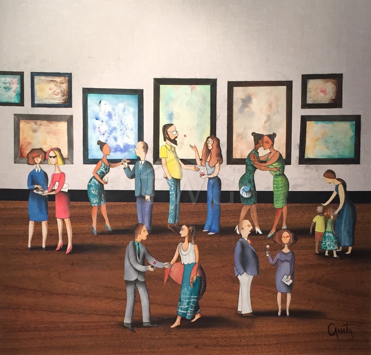 "Opening Reception" by Anita Kis