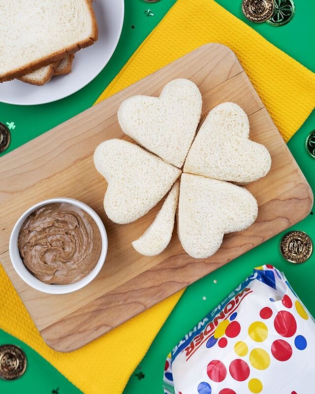 Rumor has it that if you start your day with Wonder Bread, you'll have all the luck in the world today. #StPatricksDay 😉🍀
