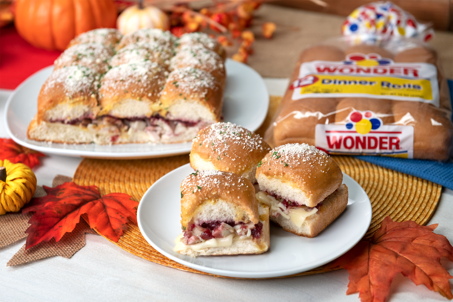 Turkey Cranberry Dinner Rolls