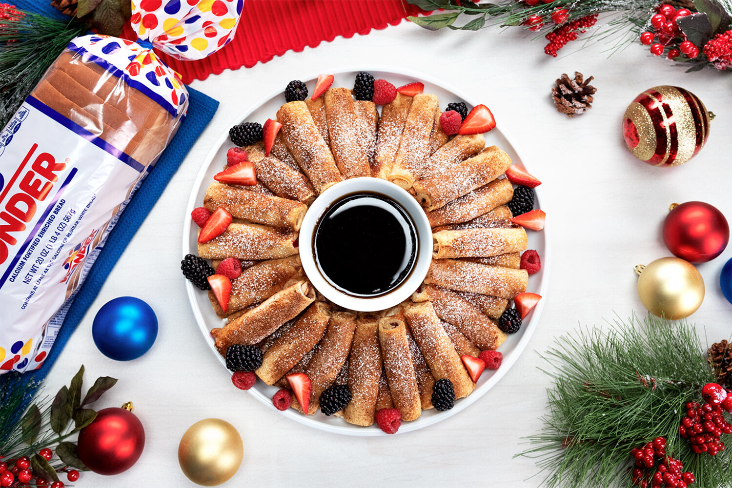 Rolled French Toast Wreath