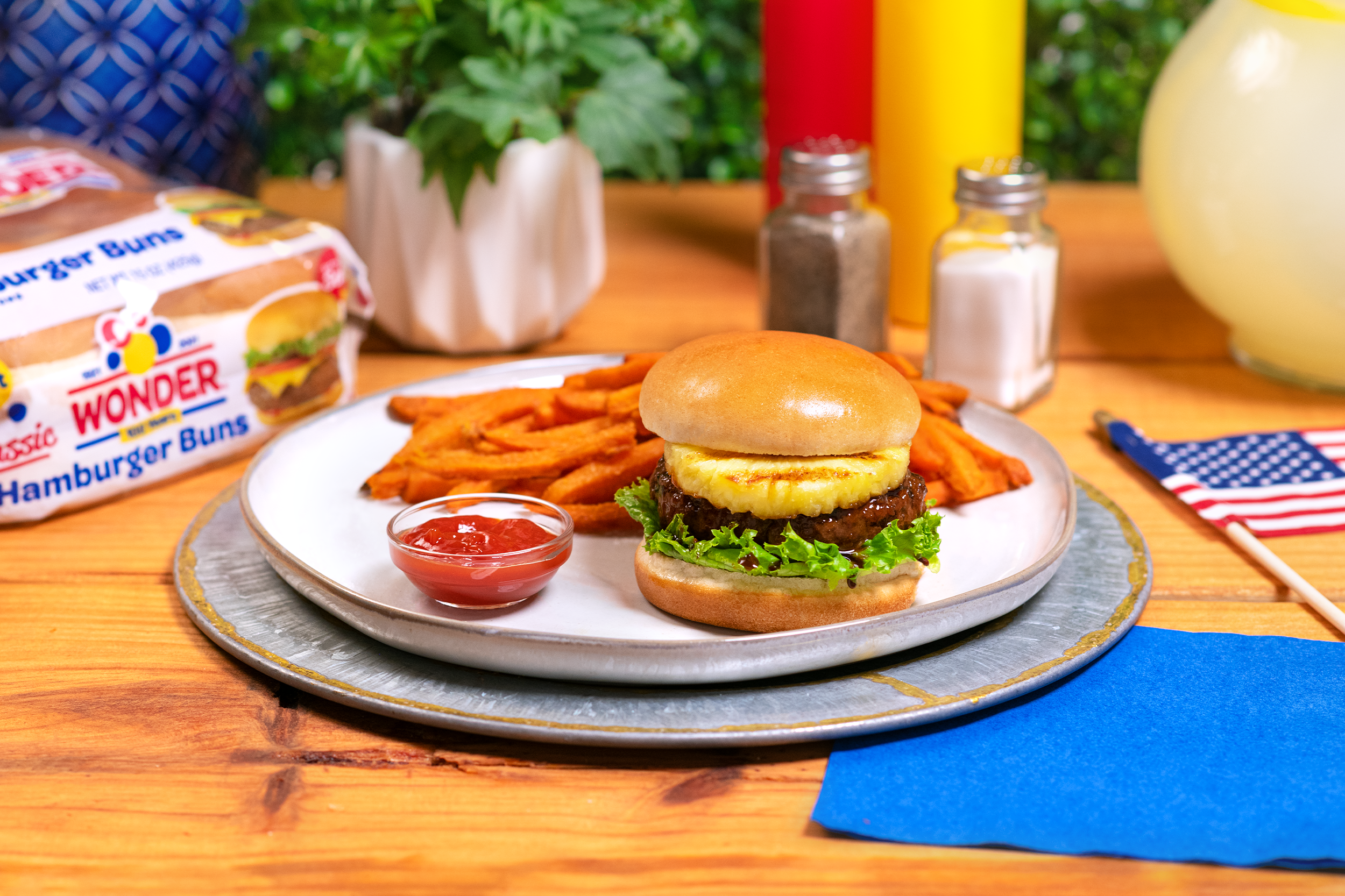 Grilled Hawaiian Teriyaki Burgers