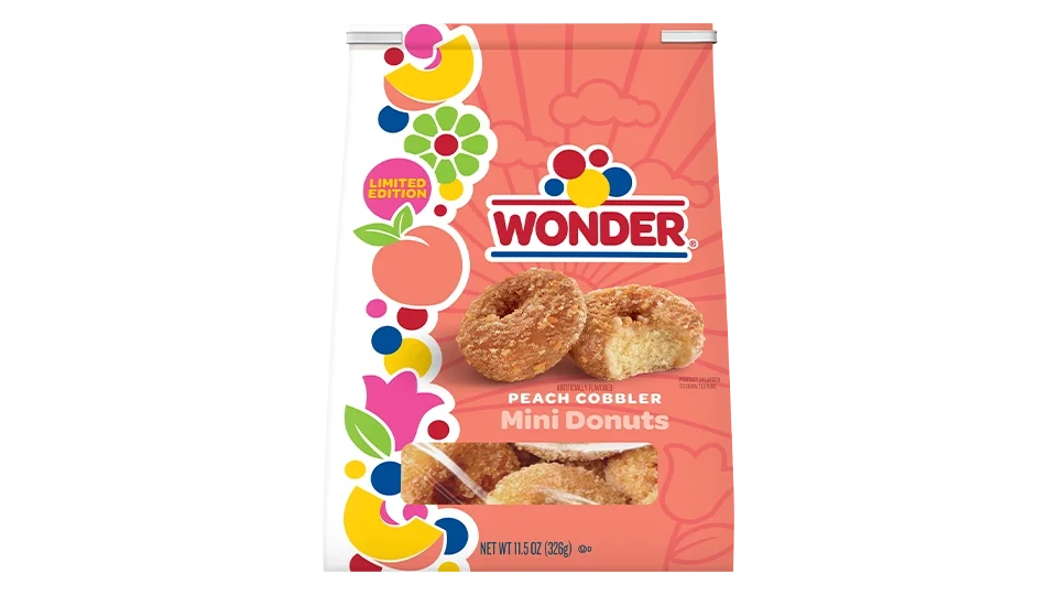 Wonder Peach Cobbler Mini Donut Bag