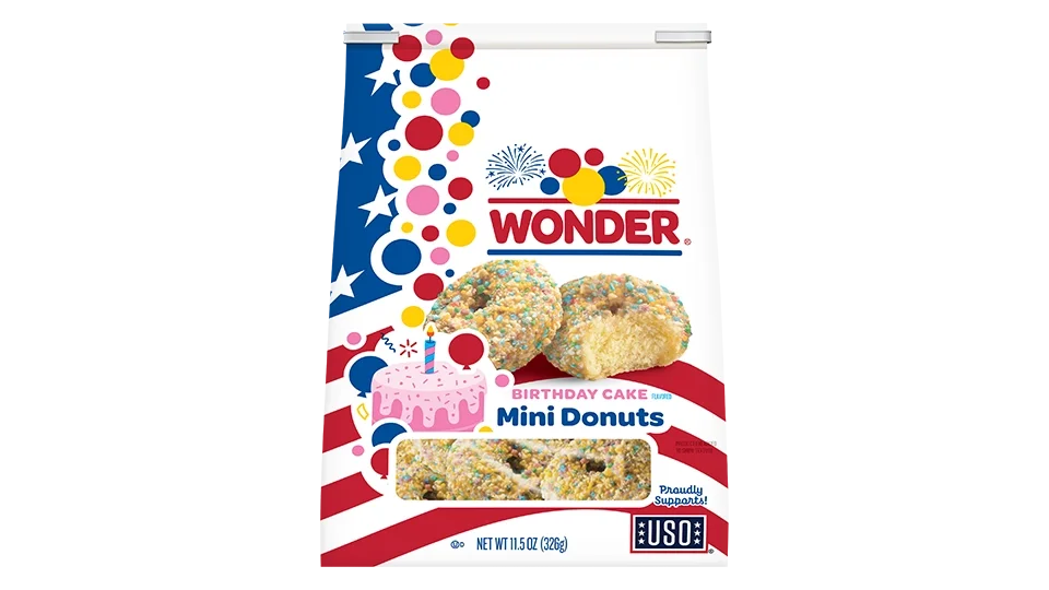Wonder Birthday Cake Mini Donuts Bag