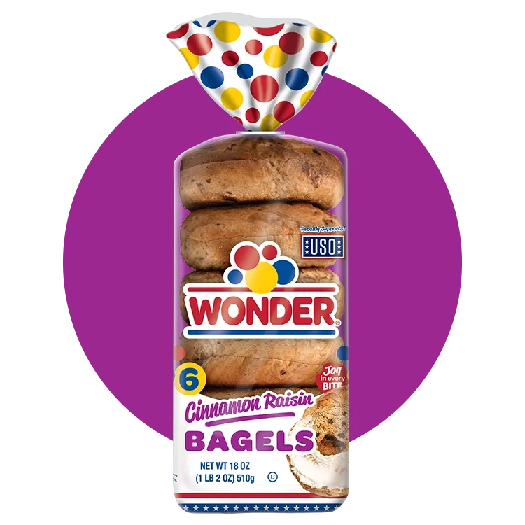 Wonder Wonder Cinnamon Raisin Bagels — product image