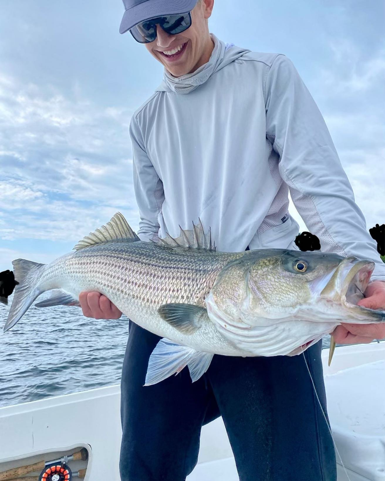 Dialed in #stripedbass #catchandrelease #cascobay #rockandsandcharters #maineguides