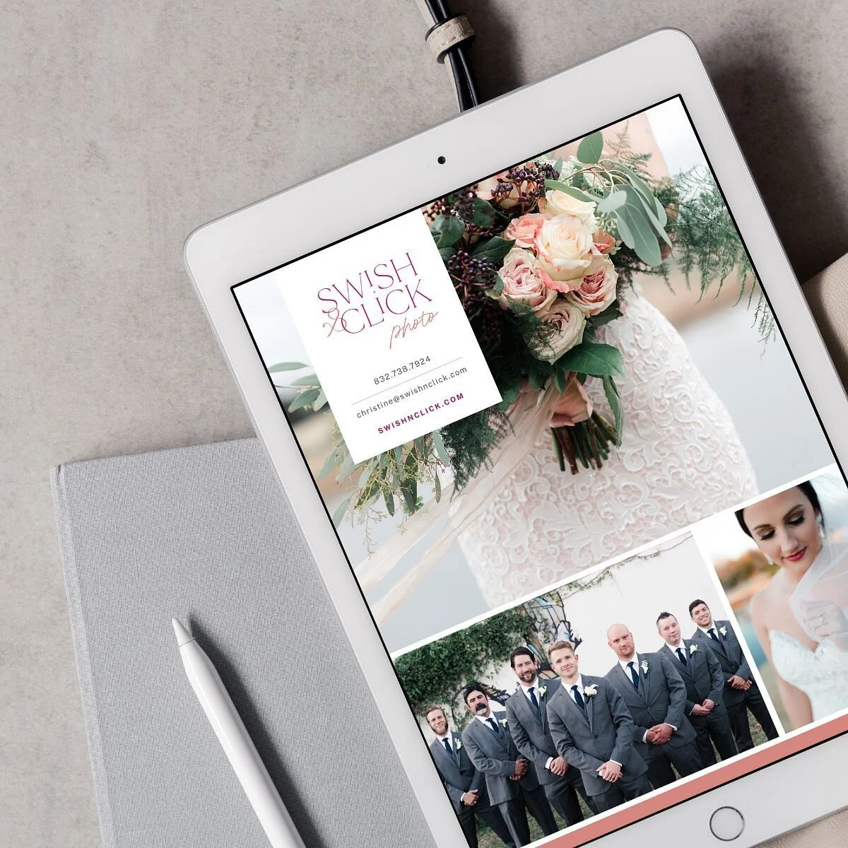 It's always an honor to take an existing brand apart, figure out the parts that aren't working, and build it back up to better serve the business owner and their clients.

The end result may seem like a beautiful facelift, but there is SO 👏 much 👏 leveling up under the hood. 

Christine isn't the same business owner she was three years ago. 

Every wedding she's photographed 📷 , every couple she's worked with &mdash; they've all shaped her style, her mindset, and her processes.

So you better BELIEVE we're talking about all that growth before we ever decide on a new typeface or icon design. 

During the discovery process, we defined her core values and talked about where she sees her business in 3-10 years. She told me what she loves 💜 most about her clients and described her perfect wedding down to the tiniest of details. 

We discussed why she felt like she had outgrown her brand and messaging, leading to this refreshed look in the first place. 

All of our discoveries then led to some of the most thoughtfully whimsical design decisions that capture her personality so beautifully. 

Swipe over to see more of @swishnclick's logo family and her gorgeous new business cards! 

...

#branding101 #logodaily #fwportfolio #risingtidecommunity #rebranding #brandingtips #logodesigners #logodesignlove #htxcreatives #htxart #photographybranding #whitespacefall #whitespacemag #creativeladydirectory #houstonweddingphotographer #houstonweddings #photographylogo