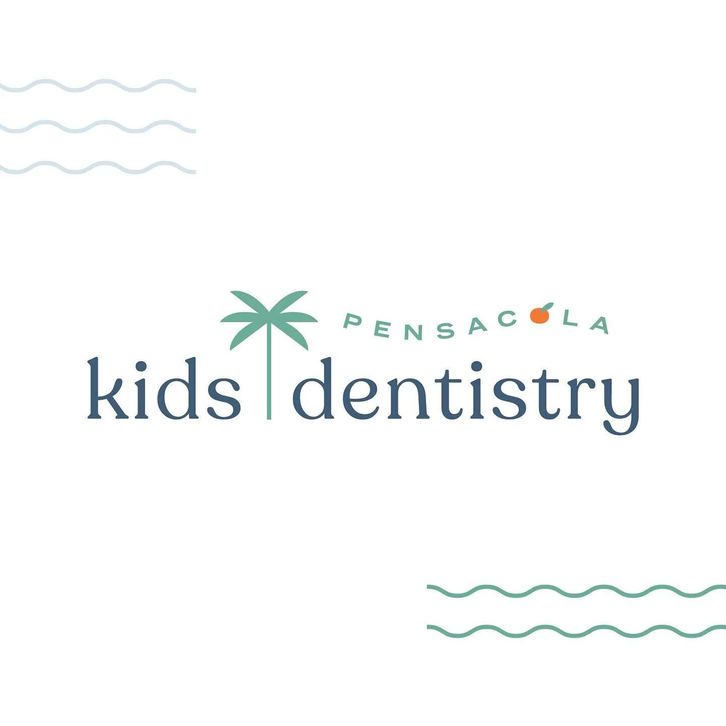 It's officially launch day for @pensacola_kids_dentistry! 🍊 ⠀
⠀
After signing the lease on a beautiful new office space, it was the perfect time to reassess what branding elements were still serving them after serving their community for the past several years. ⠀
⠀
We kept their original color palette and created a beachy, welcoming new brand identity that builds on the trust they've built with the families they serve in Pensacola. ⠀
⠀
While Dr. Neil and Allie focus on the dental health of children and teens, they wanted to create a coastal-casual aesthetic for their new brand and interior space that would make both their patients and their parents feel completely at home while visiting their office. ⠀
⠀
No southern brand would be complete without a fabulous monogram, and I right? 🥰 🌴 (Swipe to check it out!)⠀
⠀
⠀
⠀
⠀
...⠀
⠀
#branding101 #logodaily #fwportfolio #risingtidecommunity #rebranding #brandingtips #logodesigners #logodesignlove #htxcreatives #htxart #fitnessbranding #whitespacefall #whitespacemag #creativeladydirectory #pensacolabranding