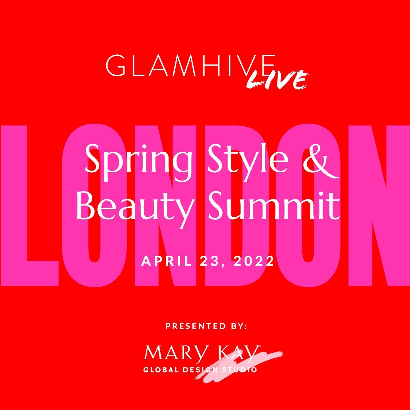 I LOVE when my clients want to use vibrant colors and bold typography 🤩

@glamhive is hosting their Spring Style &amp; Beauty Summit this Saturday in London &mdash; here's a peek at some of the digital collateral I created for this weekend's event. 