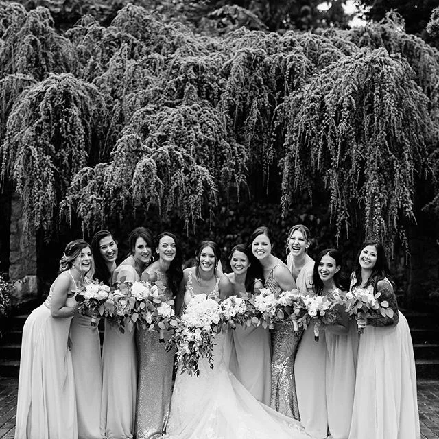 Every bride needs her tribe. ⠀
⠀
Reminiscing about last summers gorgeous wedding for Lauren + Marco and wishing we could do it all again. ⠀
⠀
#StyledSocialEvents
