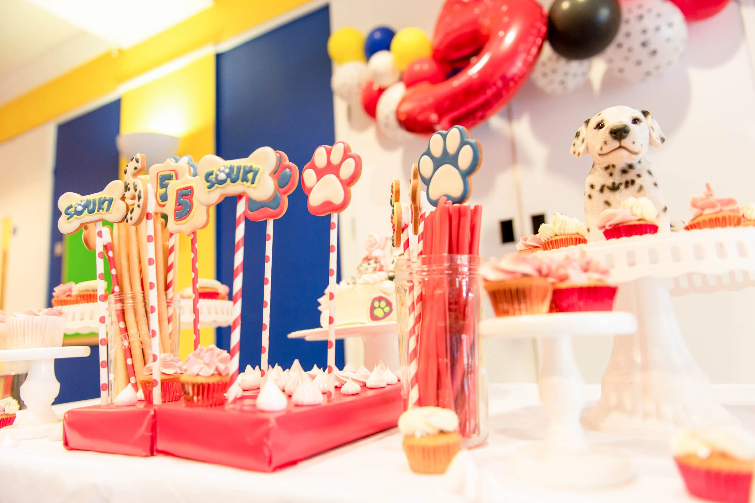 Paw Patrol Marshall Party - Icing Cookies