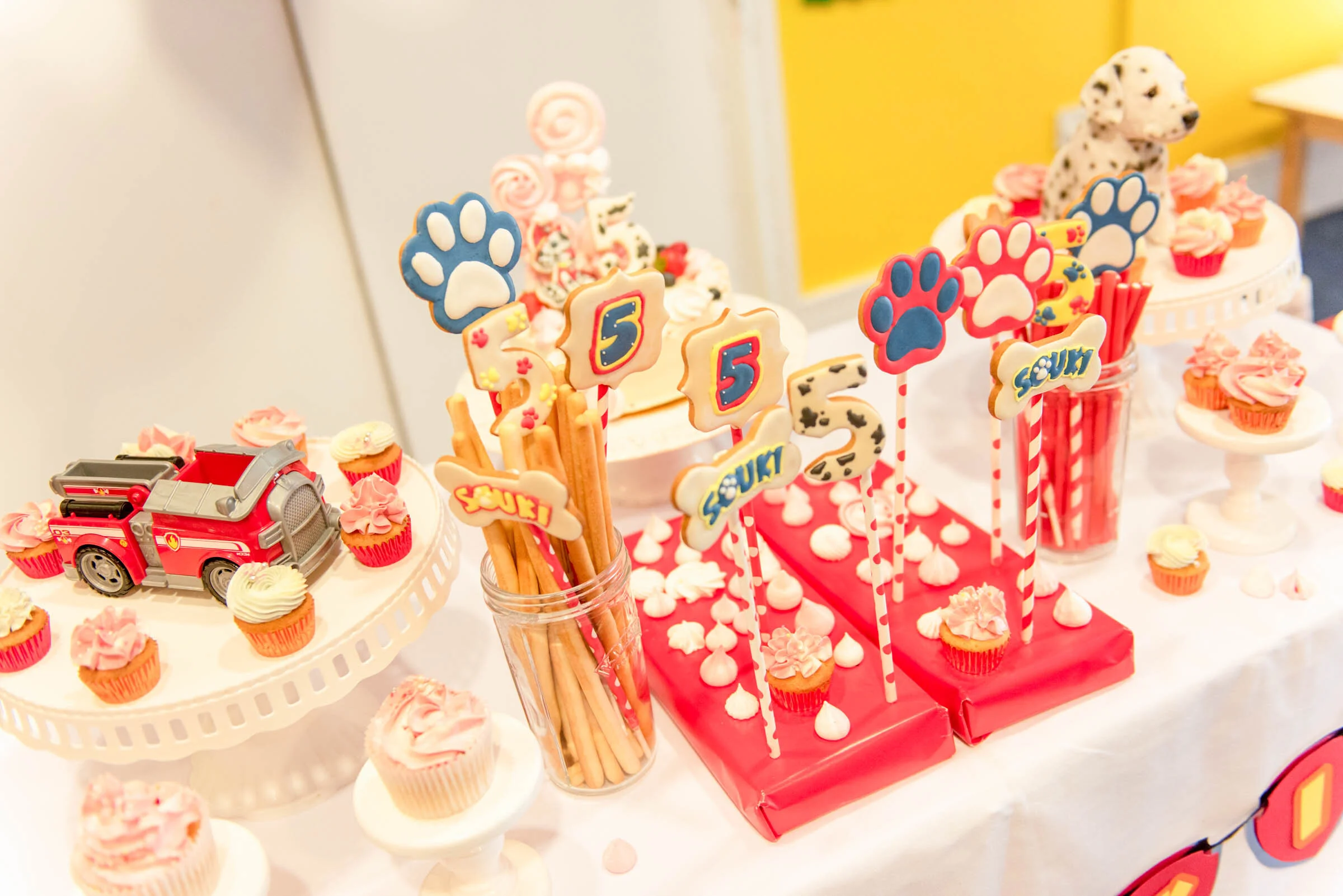 Paw Patrol Marshall Party - Icing Cookies