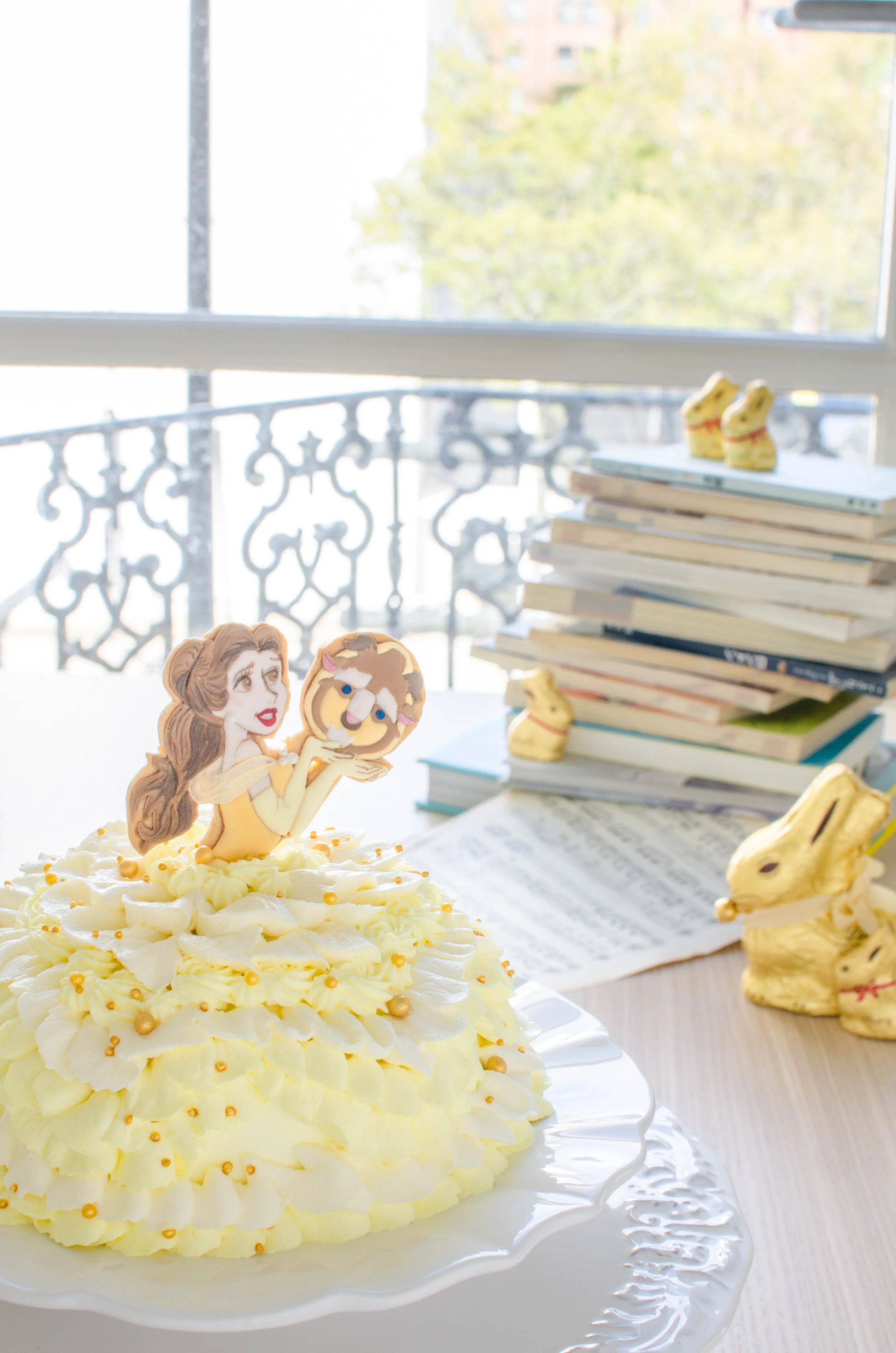 Princess Belle Doll Cake
