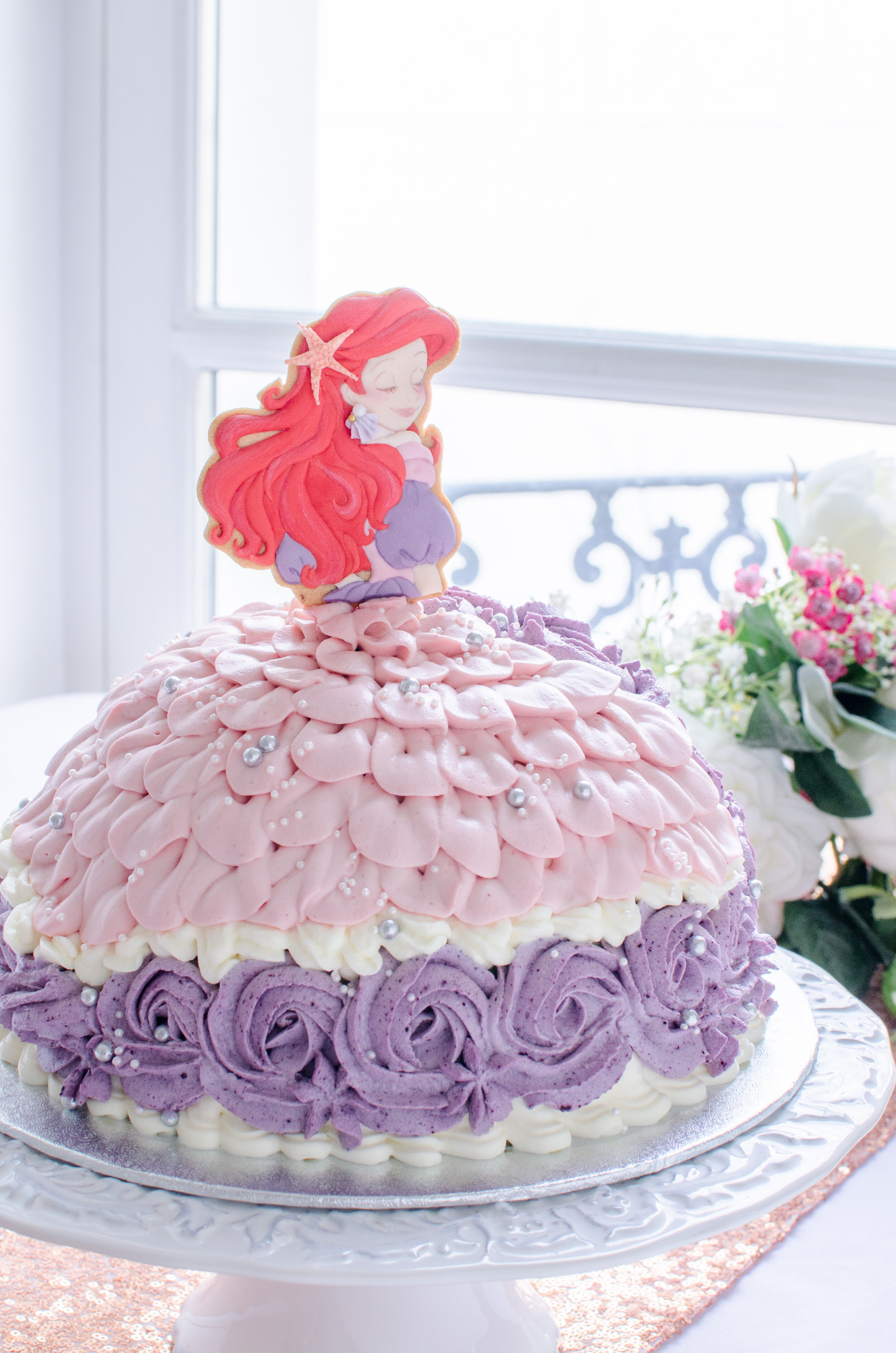 The Romantic Little Mermaid Doll Cake リトルマーメイドのプリンセスケーキ Coucou Natsuha