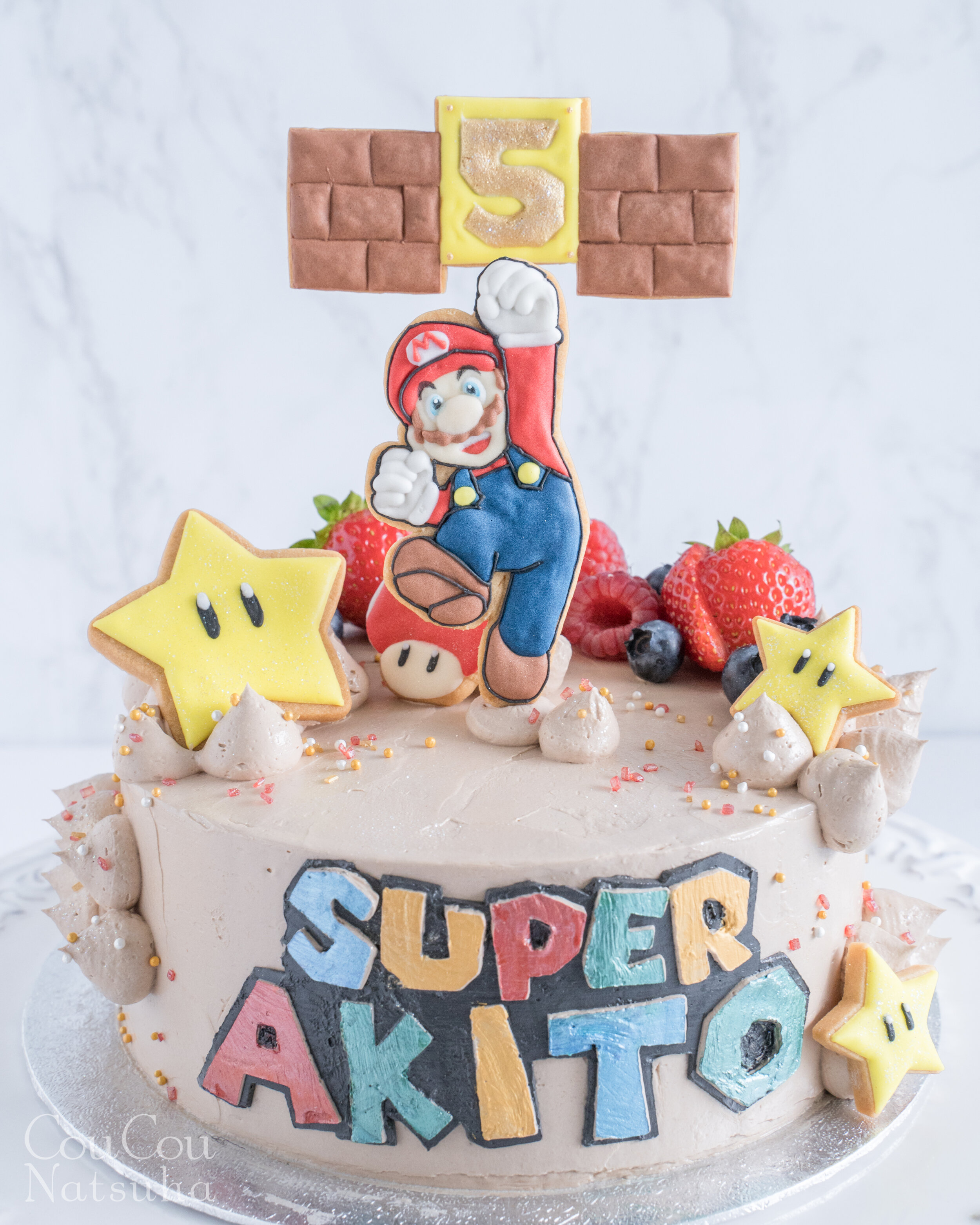 Super Mario In Chocolate Island Birthday Cake スーパーマリオのチョコレー島 なバースデーケーキ Coucou Natsuha
