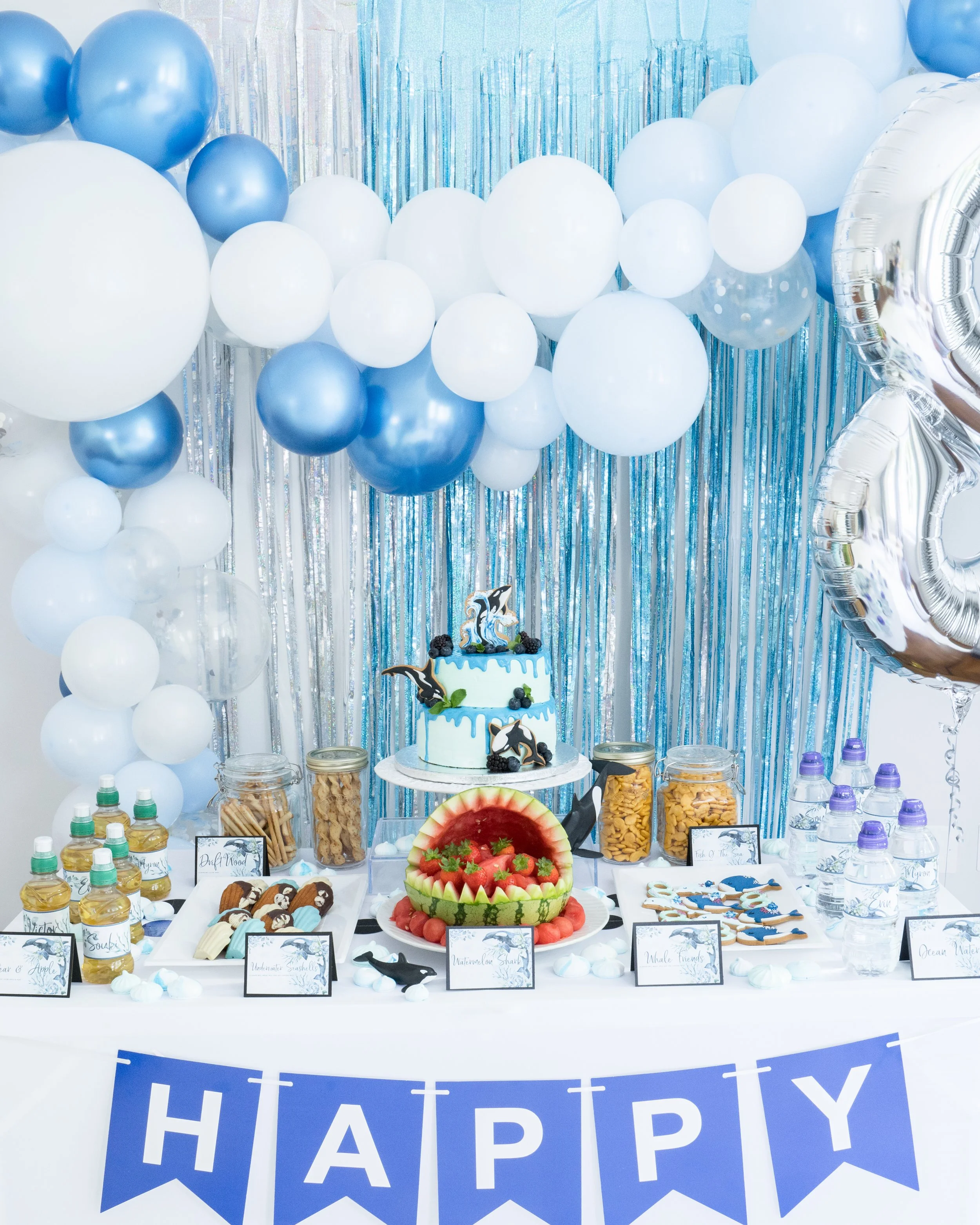 Orca Themed Birthday Party - シャチがテーマのバースデーパーティー