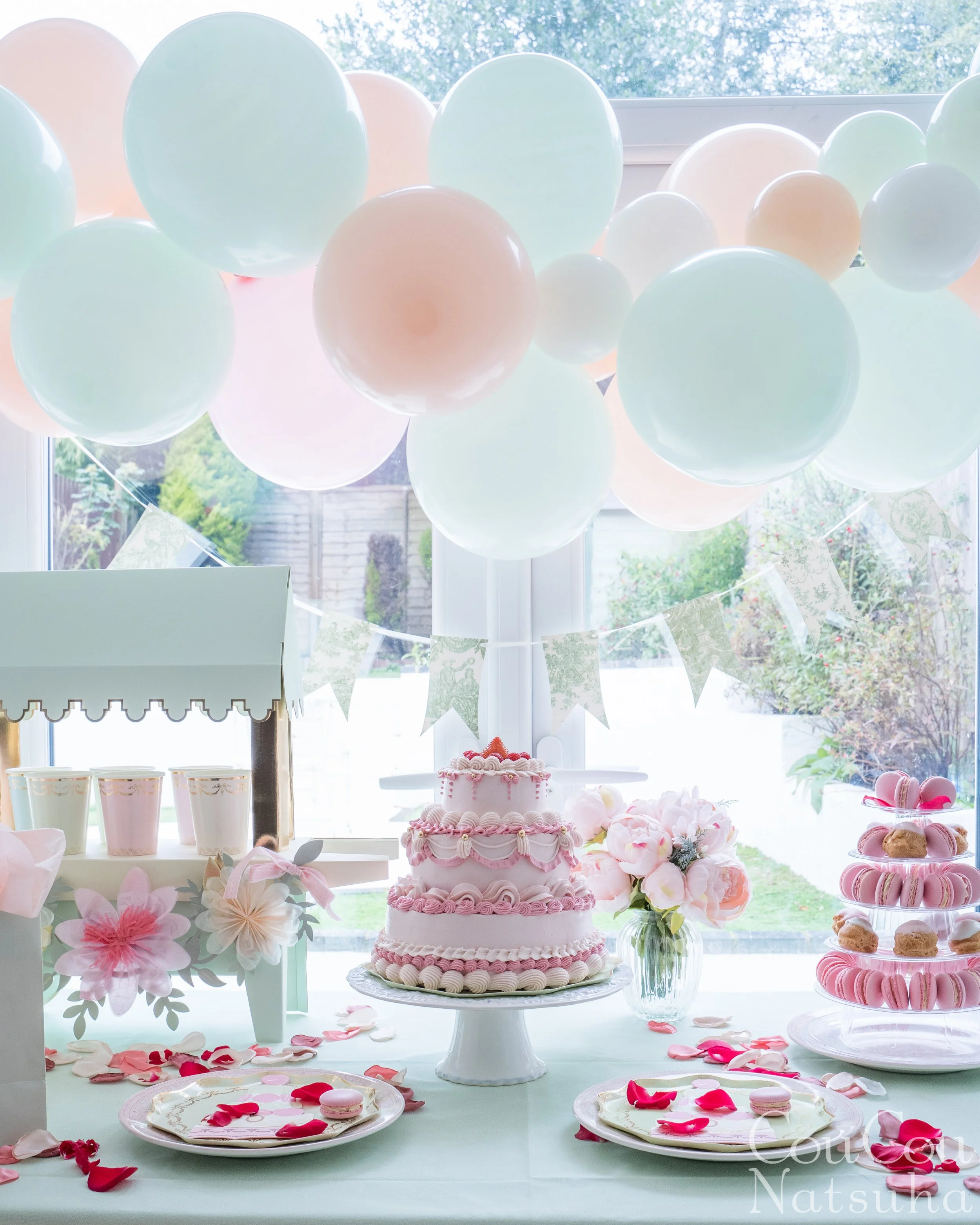 A Ladurée Dream in London: A Light, Elegant 3-Tier Cake for Two-Year-Old Birthday