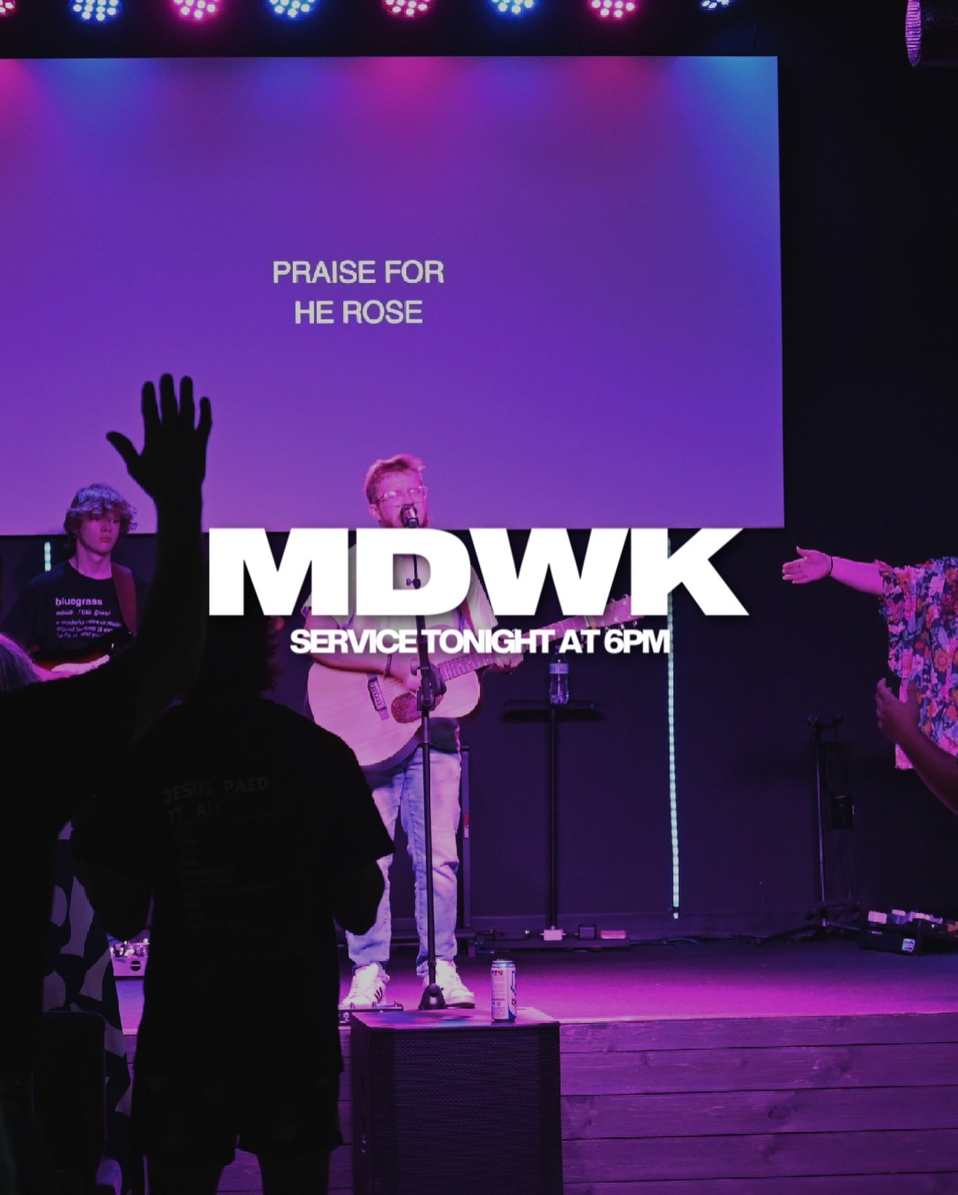 We hope to see you tonight at 6pm for MDWK!
We are praying and believing for a Mighty Move of God as we gather together to Worship King Jesus!