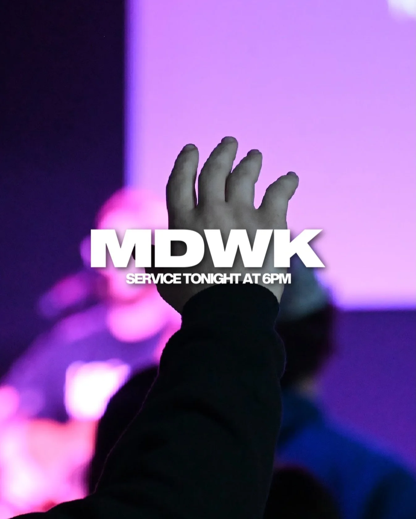 Cannot wait to see you all tonight at 6pm for MDWK🤍