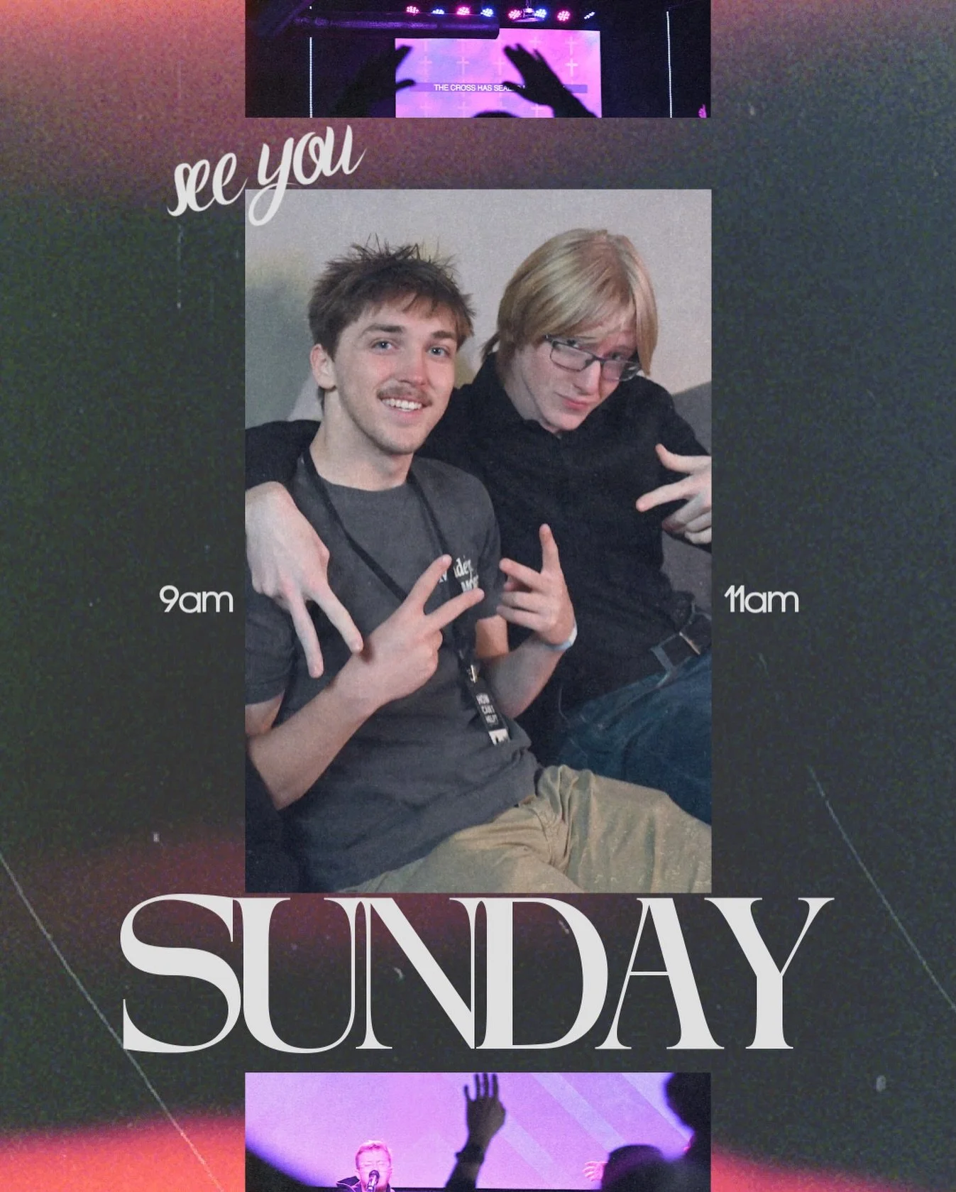 See you tomorrow at 9am &amp; 11am!