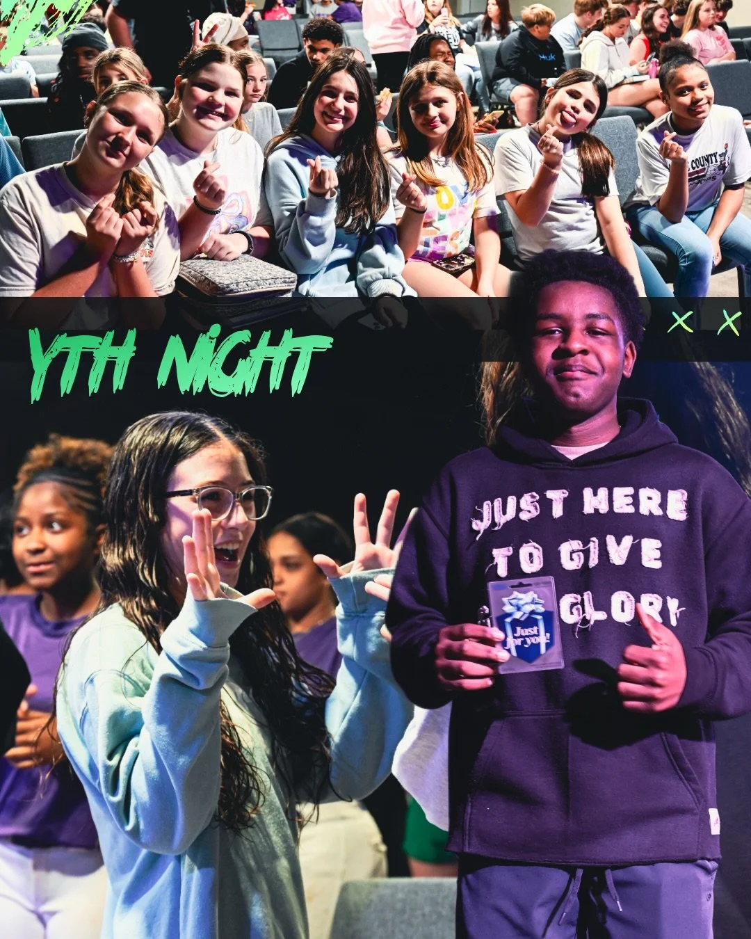 YTH NIGHT WAS INCREDIBLE 🤯
So many lives were changed ❤️&zwj;🔥
God is moving in this generation 🙌