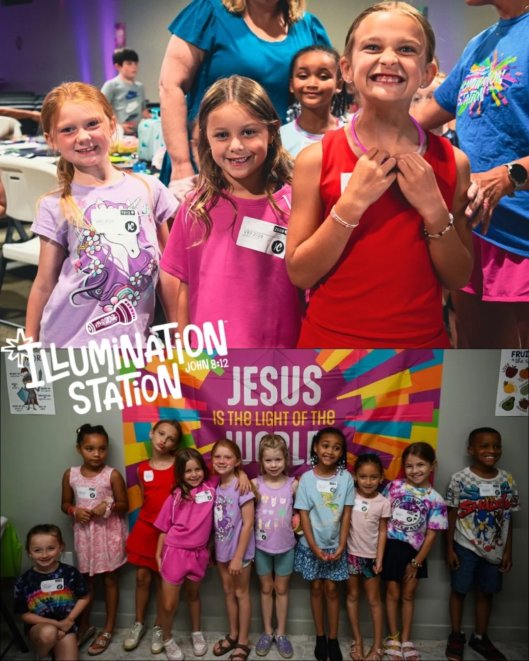 What an amazing first night of VBS!

From exciting games and fun crafts, to Bible lessons and worship, we had an amazing first night learning about Jesus the Light of the World!

Swipe through to see some of our favorite moments from last night.

We 