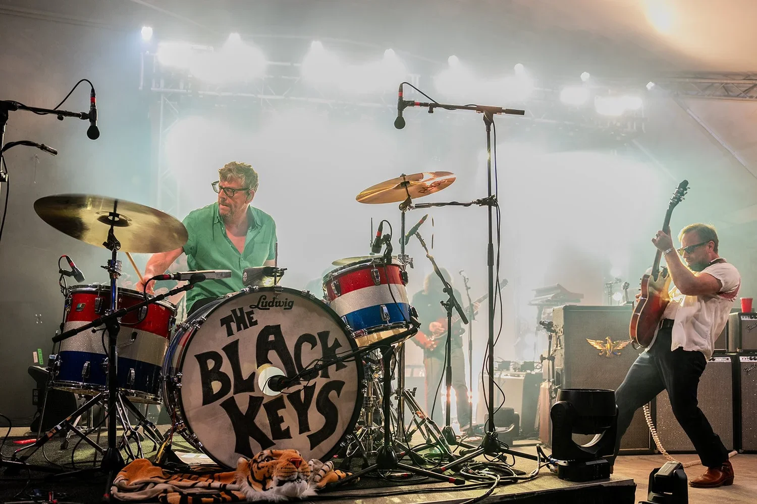 The black keys live music photograhy in Austin at Stubbs.