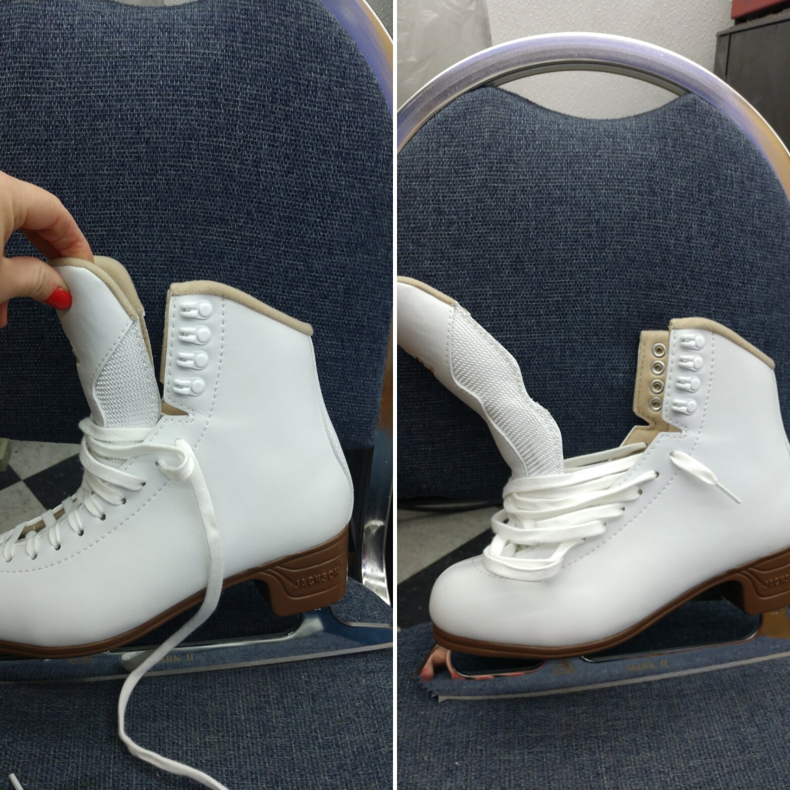 Figure Skate Tape White Protect skates keep laces tight Figure Skating 