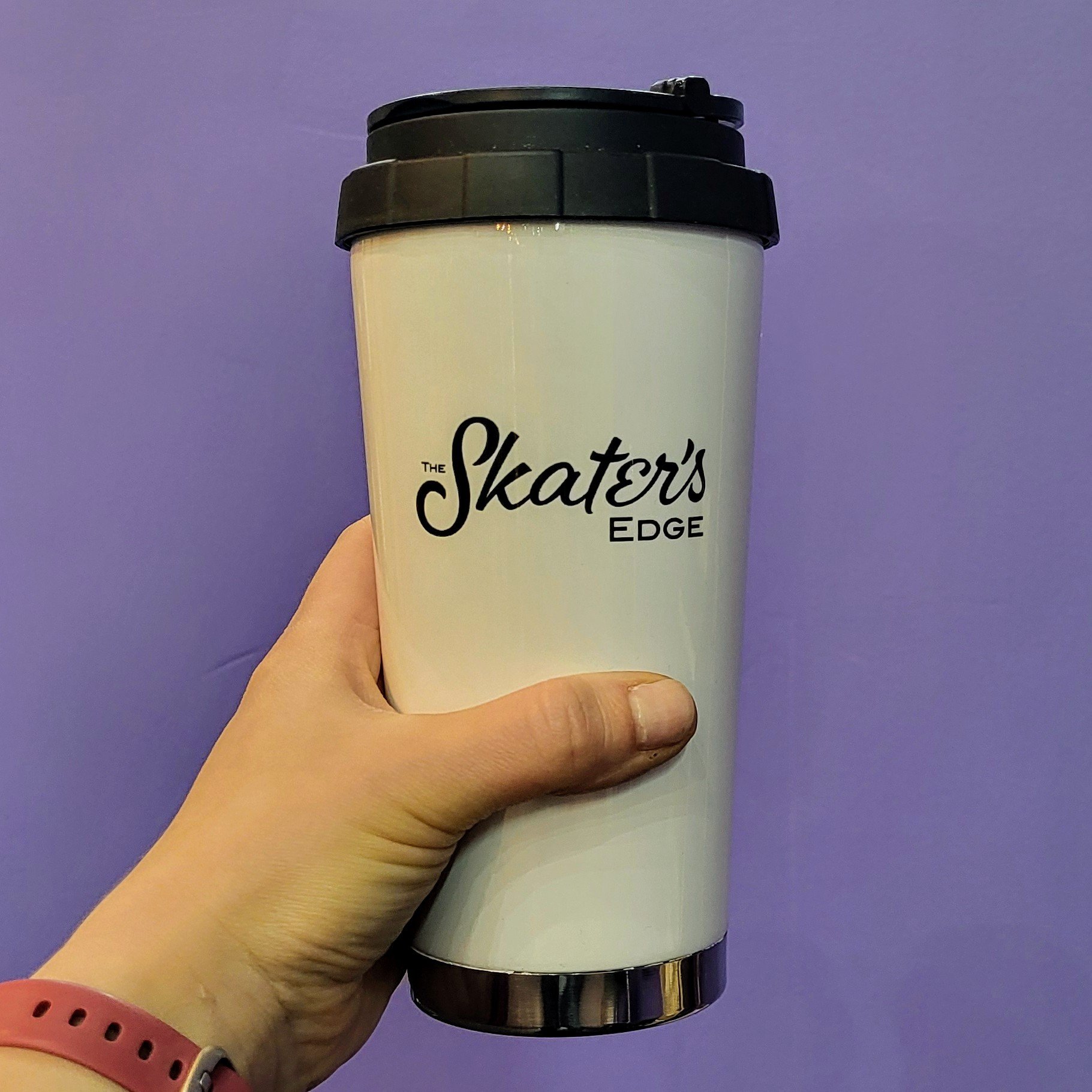 We call it the Shirt Shop, but it's not just shirts!

We have travel mugs like this, ceramic mugs, hats, belt bags, and stickers too 😍

Browse the Shop Merch tab on our website to see all our goodies designed with skaters (and SkateMoms and SkateDad