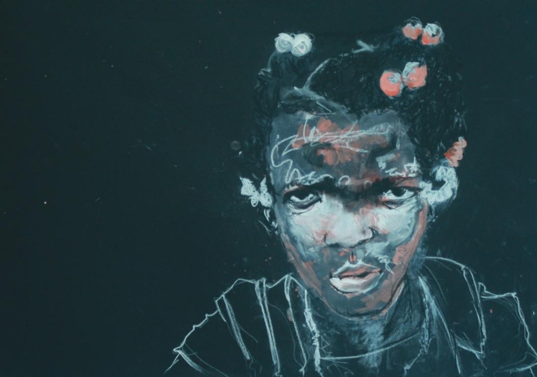 100cm x 70.5cm - Charcoal, Glue, Acrylic on paper