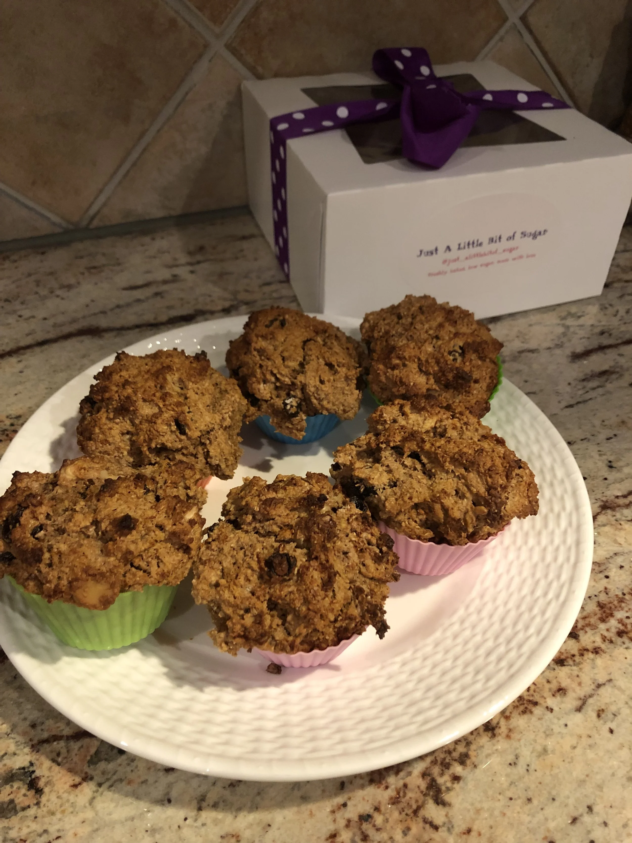Bran Muffins with Raisins and Walnuts