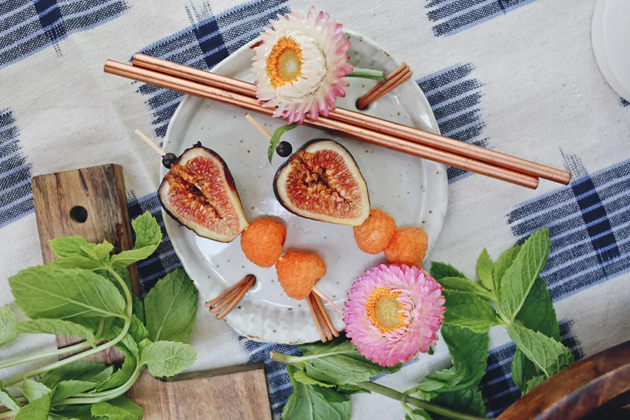 Fig And Raspberry Cocktail Garnish | Dine X Design