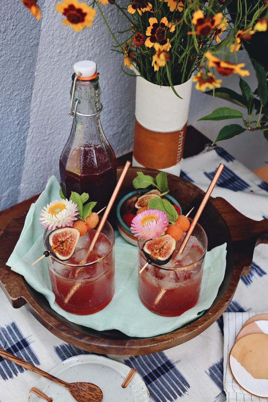 Fig And Raspberry Cocktail Syrup | Dine X Design