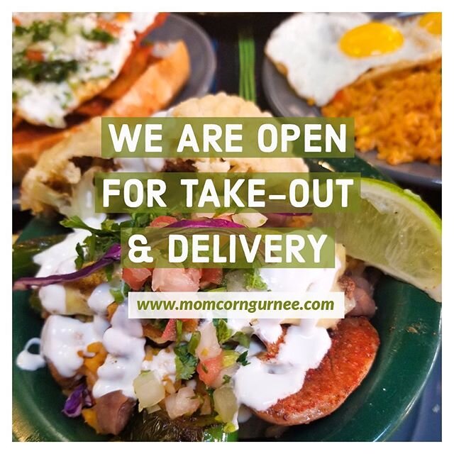 We pride ourselves in producing Mexican food made with quality ingredients! Because who says you can&rsquo;t have both?! 🙌

You can always order through our website directly for take out.
Grubhub for delivery.

#momcorngurnee #gurneefoodie #gurneefo