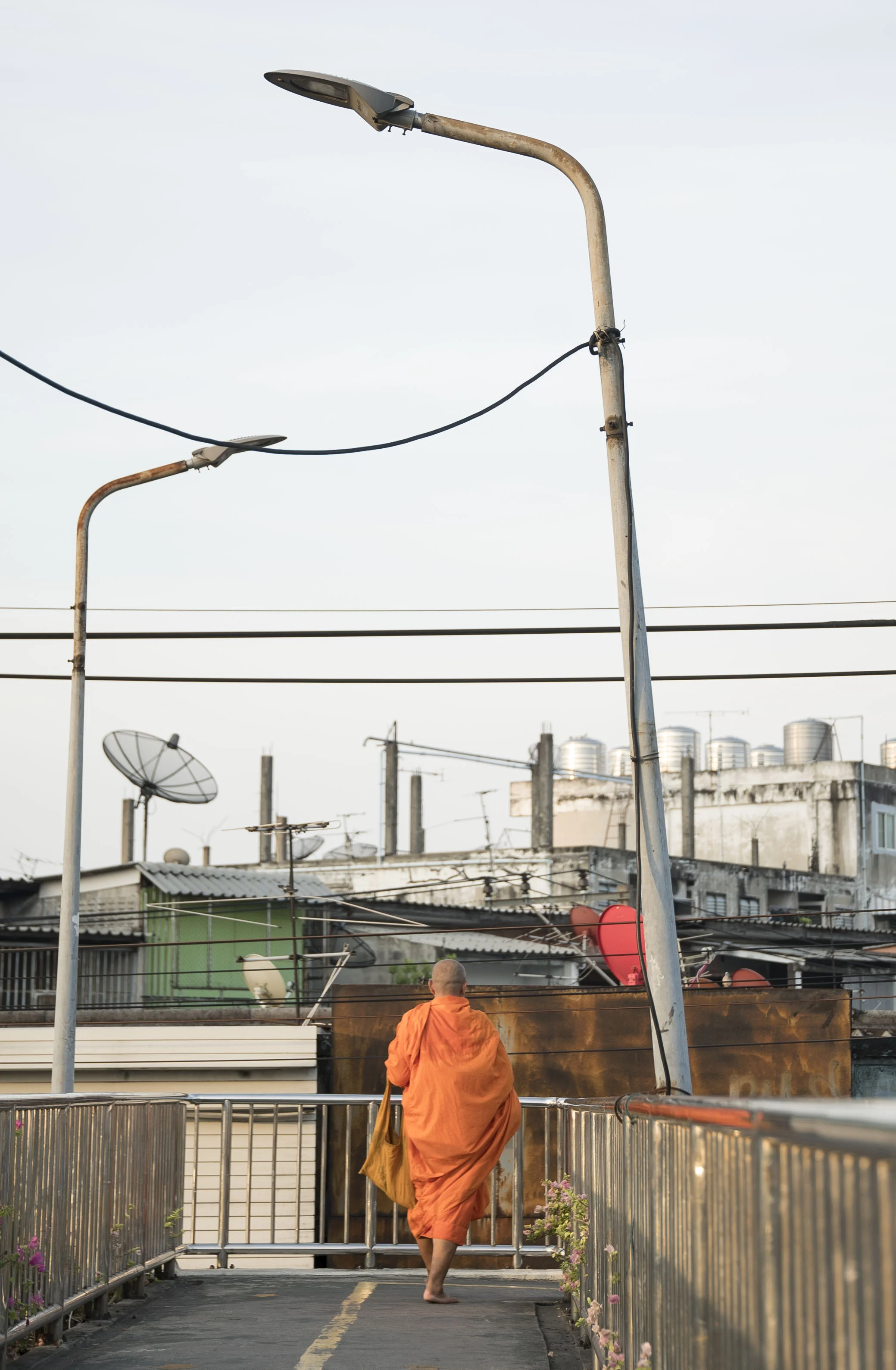 Monk on Walkway.JPG