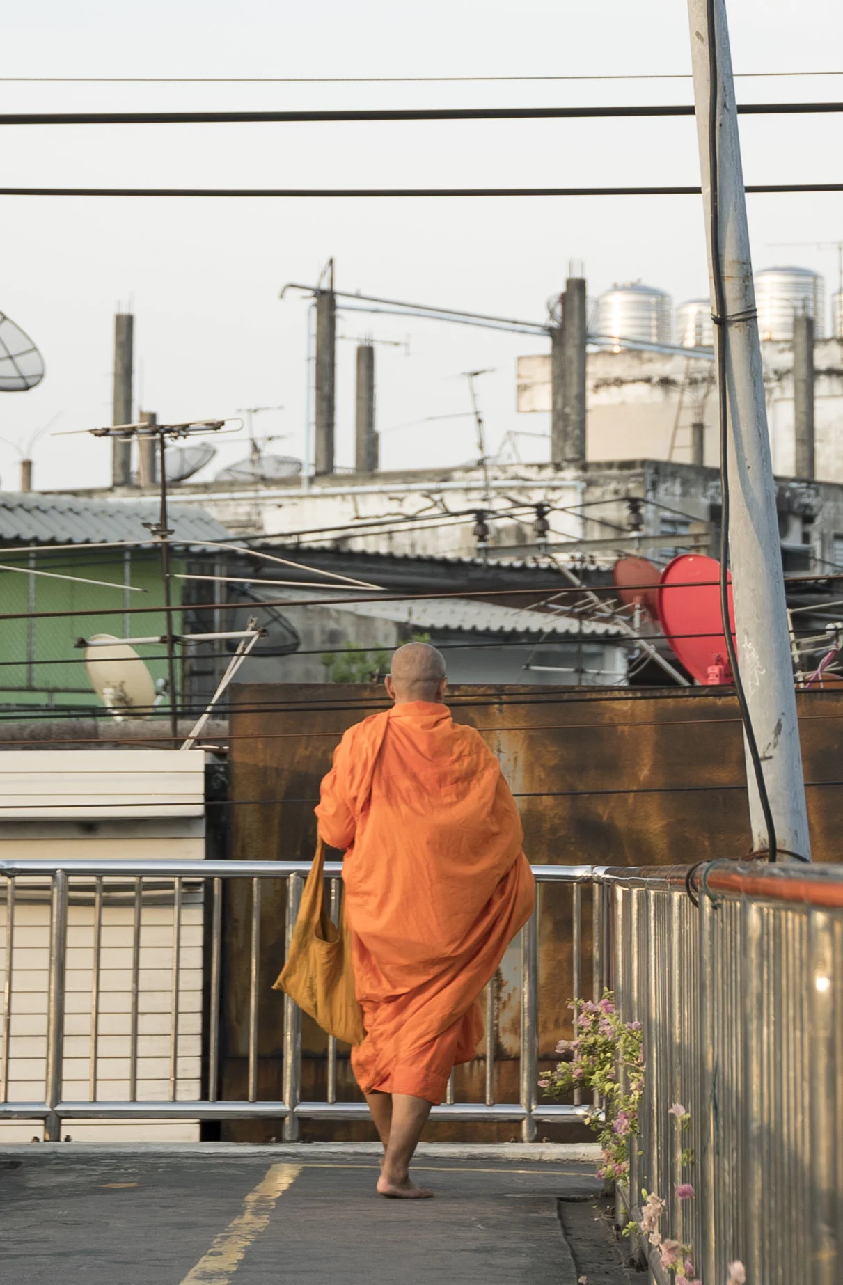 Copy of Monk on Walkway Closeup