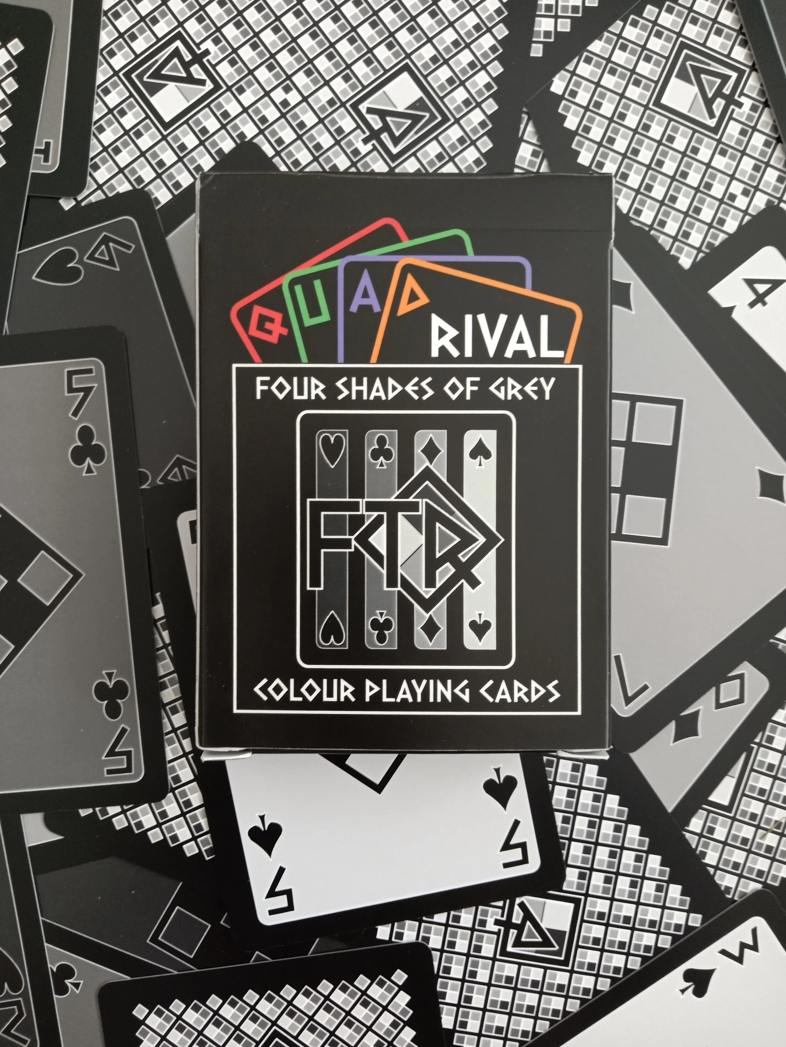 FTR Colour Playing Cards - Four Shades Of Grey