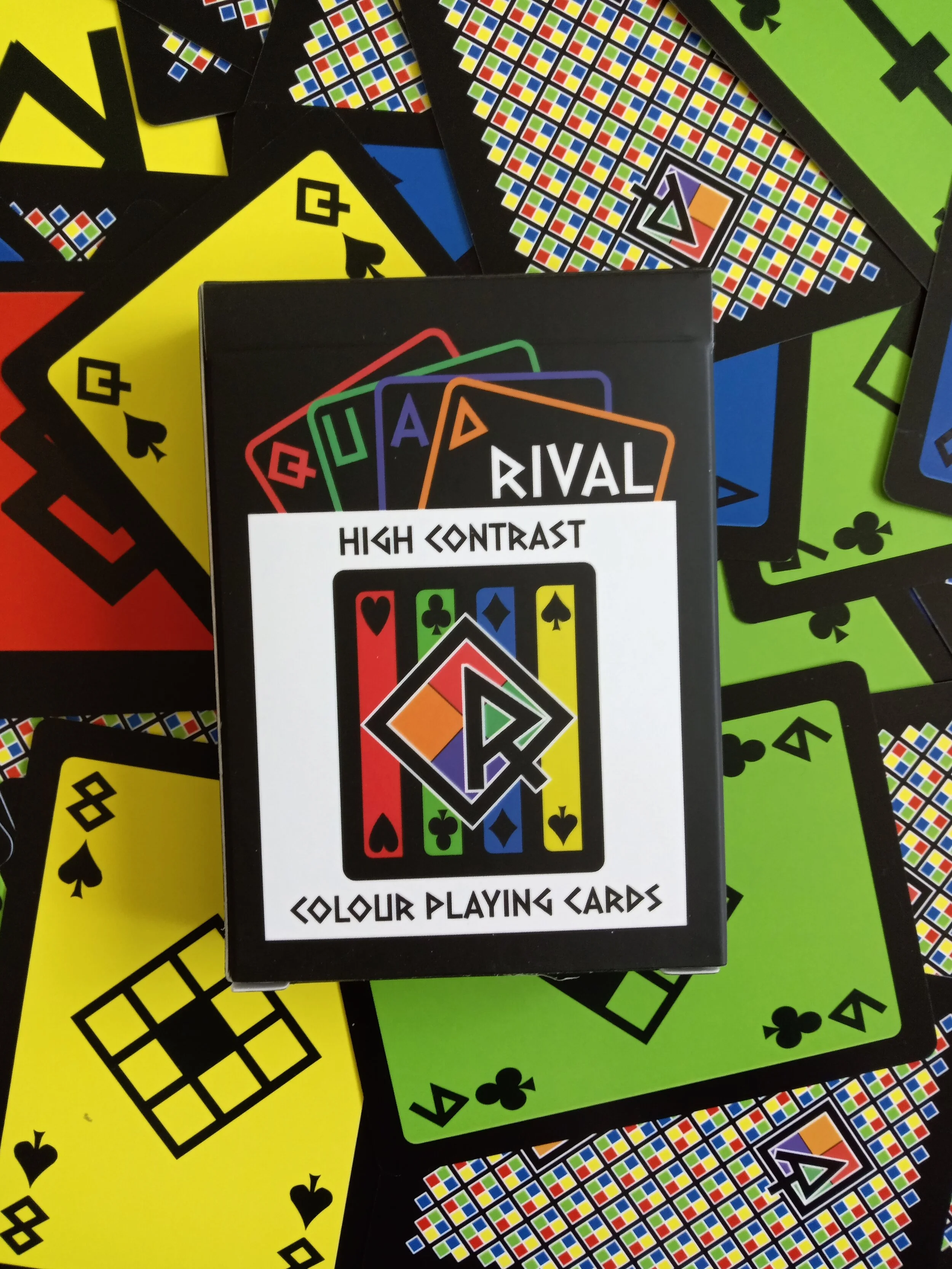 FTR Colour Playing Cards - High Contrast