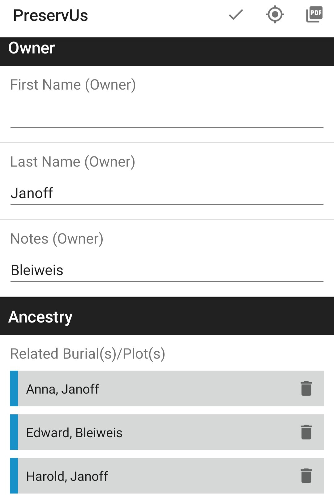 Related Family Profiles/ Ancestry 