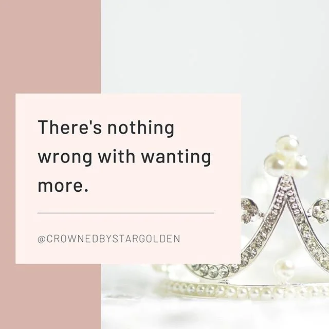 Ever find yourself wanting more than what you have?  Ever been told to &quot;just be grateful&quot; for what you've got?  Did you know that one is not like the other?? I had to learn that you can simultaneously be grateful and happy with your current