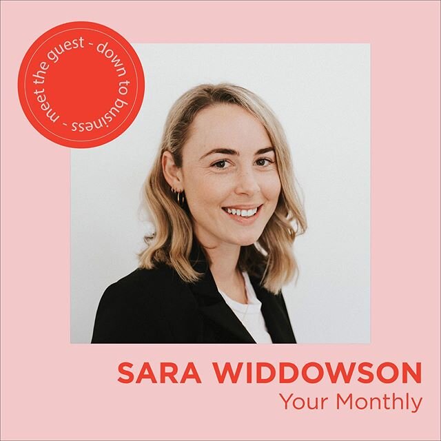 Episode 3 is out now! 🌟

This week&rsquo;s episode of Down to Business features the lovely Sara Widdowson, who is a nutritionist and dietitian, and the founder of @yourmonthly.

Your Monthly is all about teaching women practical nutrition and lifest