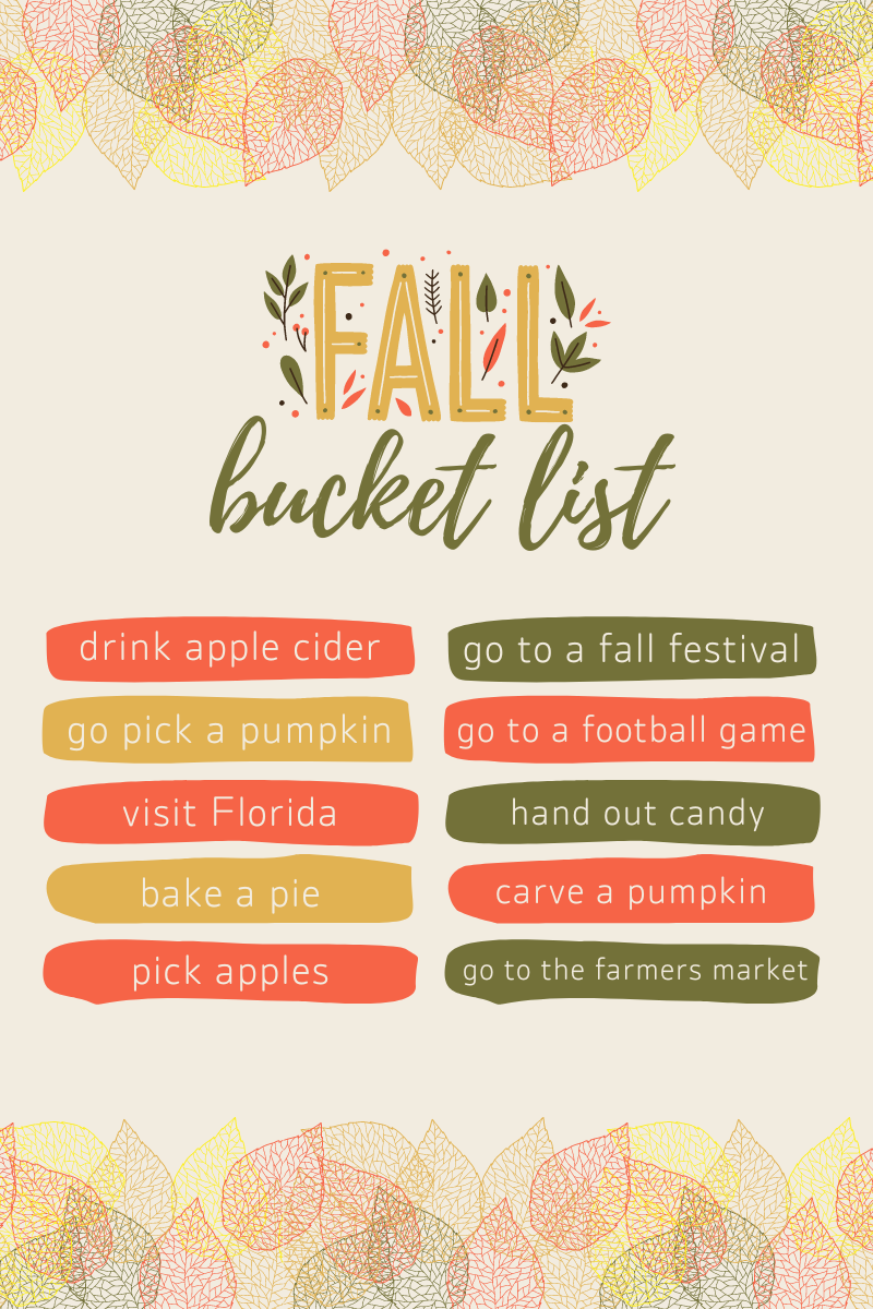 Fall Bucket List 2023