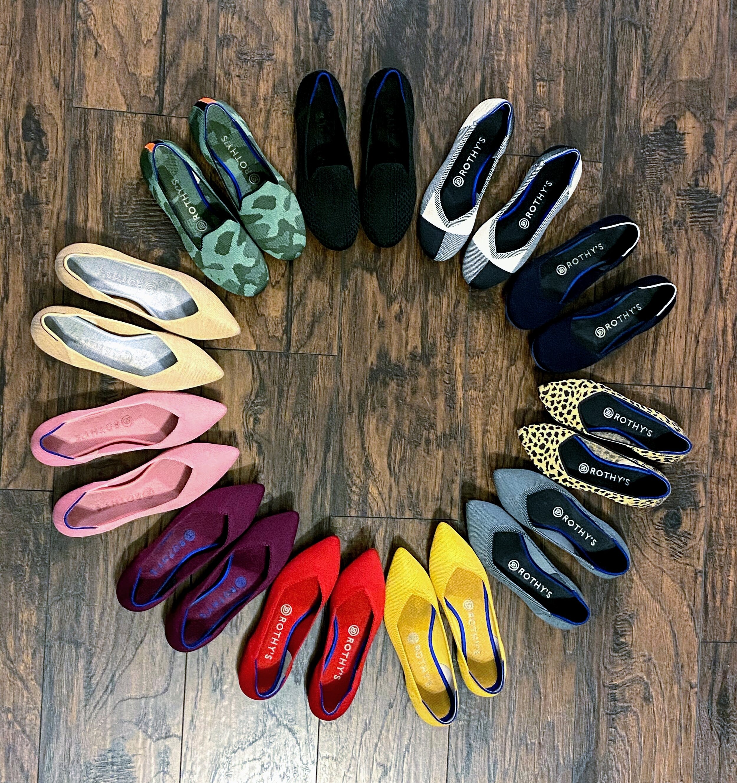 rothys olive camo point