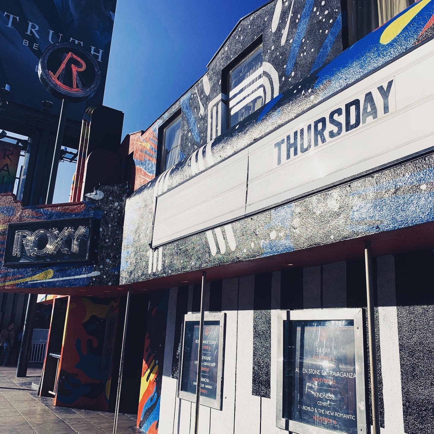 With @thursdayband playing the Roxy in my old home town tonight! See you at the show !