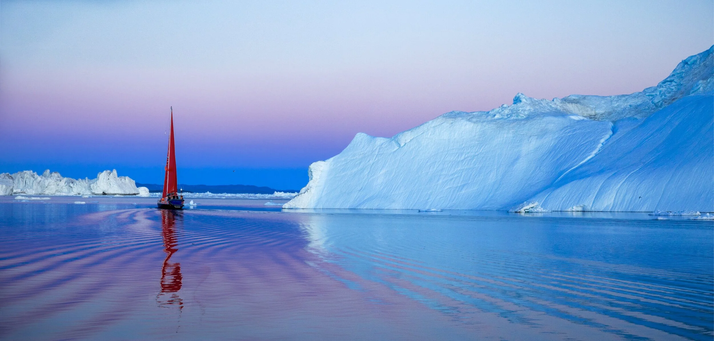 Red Sails:Iceberg Photo:@AlexiAndreaBordenArtist:#SailingThruIcebergs.jpg