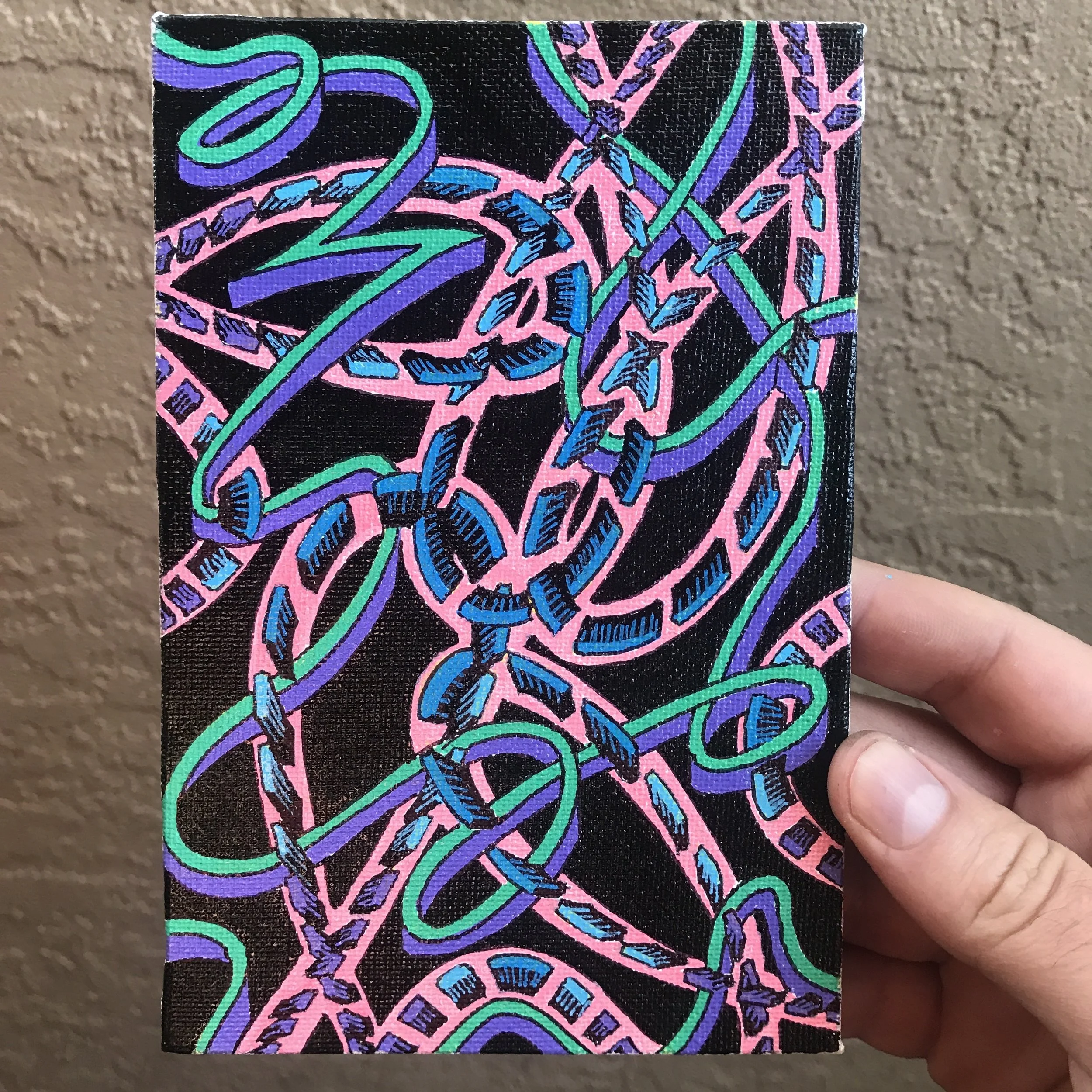  MolotowOne4all / Decocolor Paint Pen  Size: 4”x6”  Done on: Canvas Panel  Year: 2017  Available: No 