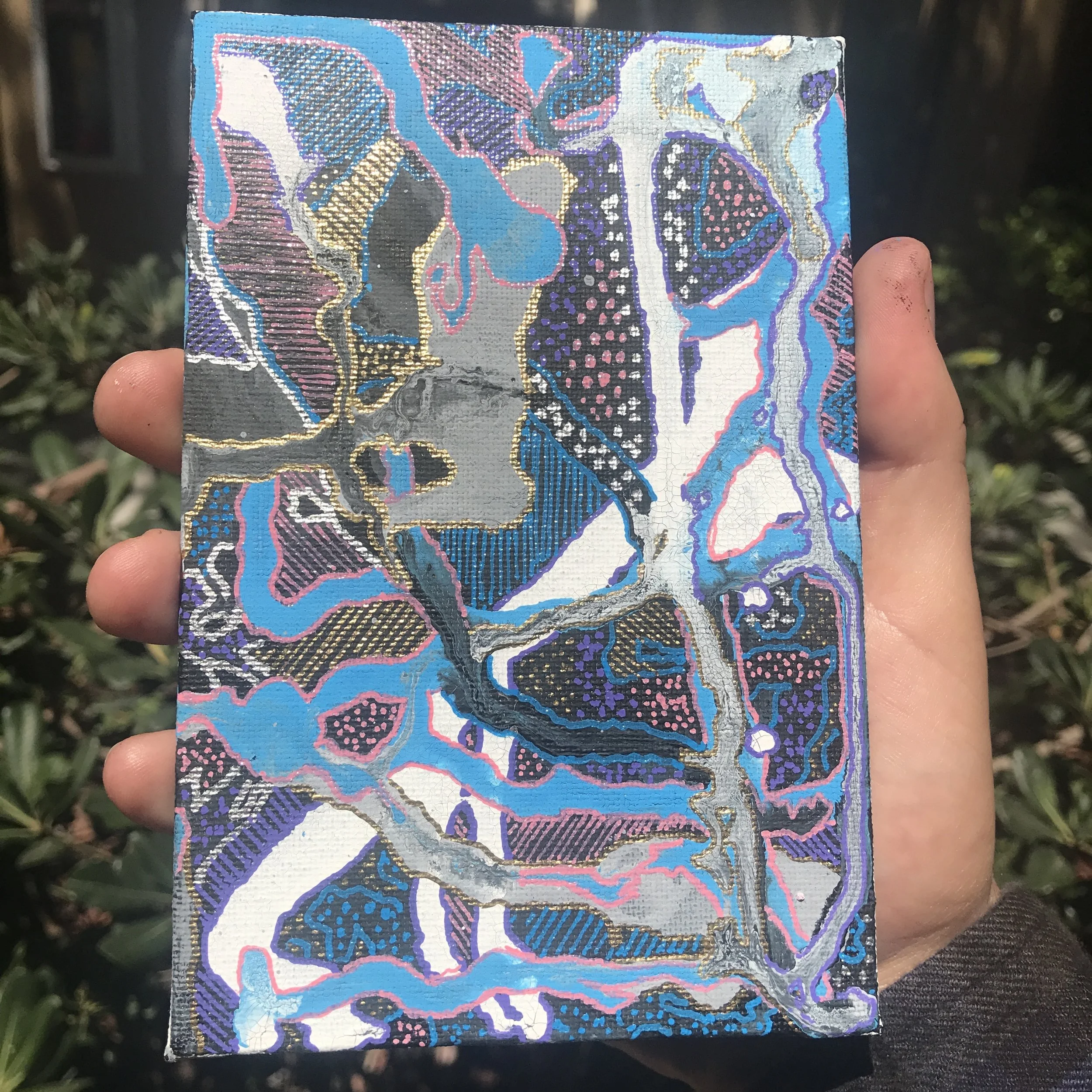  MolotowOne4all / Decocolor Paint Pen  Size: 4”x6”  Done on: Canvas Panel  Year: 2017  Available: No 