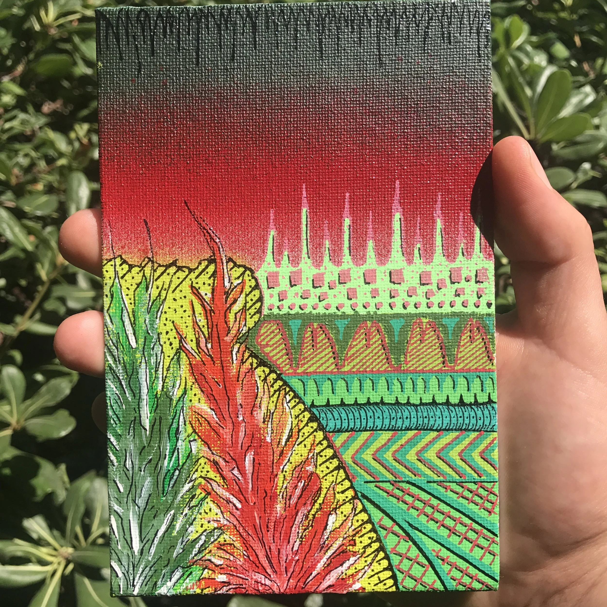  MolotowOne4all / Decocolor Paint Pen  Size: 4”x6”  Done on: Canvas Panel  Year: 2017  Available: No 